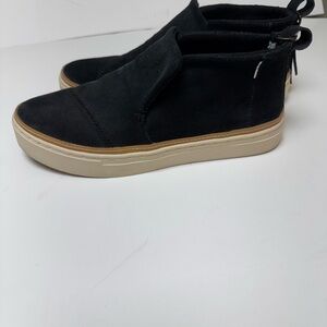 Black Suede Toms